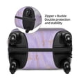 thumbnail image 4 of Lsque Lavender Glitter Foil Stripes Printed Luggage Cover, Travel Luggage Protector,Scratch and Dirt Resistant, Fits 18-32 Inch Luggage - Medium, 4 of 9