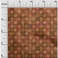 thumbnail image 1 of oneOone Georgette Viscose Brown Fabric Batik Fabric For Sewing Printed Craft Fabric By The Yard 42 Inch Wide, 1 of 4