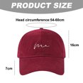 thumbnail image 2 of Gorra de béisbol ajustable de 54 a 60 cm, circunferencia de cabeza grande, gorra para hombre y mujer, gorra deportiva con protección solar, 2 of 5