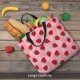 thumbnail image 5 of Fotbe Strawberry Bolsa Tote con Estampado para Mujer, Bolsos con Cremallera, Bolsa de Hombro Casual de Gran Capacidad con Bolsillos Internos, 5 of 7