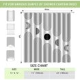 thumbnail image 6 of Boho Shower Curtains for Bathroom Mid Century Minimalist Abstract Aesthetic Modern Bathroom Decor Curtain Machine Washable Waterproof Fabric with 12 Hooks (White Minimalist, 72" x 72"), 6 of 6