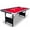 Red, variant on Rugerasy 6FT Compact Pool Table,Folding Billiards Table for Home,Classic Model with Reinforced Carbon Steel Structure & Level MDF Surface,Space Saving Design,1 Set,Red