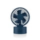 thumbnail image 1 of Ventilador de escritorio pequeño Inteprter recargable por USB azul oscuro, 1 of 6