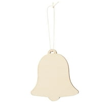 10Pcs Christmas Wooden Bell Ornaments for DIY Crafts, Unfinished Wood Hanging Decorations for Christmas Trees, Holiday Decor