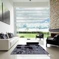 thumbnail image 7 of Ahgly Company Machine Washable Indoor Square Abstract Black Area Rugs, 8' Square, 7 of 7