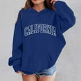 thumbnail image 2 of Zylarhe Girls Boys Sweatshirt Girls Hoodies And Sweatshirts For Girls Comfortable Long Sleeve Pullover Sweatshirt Ideal For Daily Casual Activities And Outdoor Navy 11-12 Years, 2 of 4
