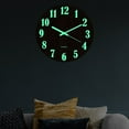 thumbnail image 2 of 12 Inch Luminous Wall Clock Silent Wooden Design Night Lights  Wall Clock, 2 of 9