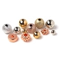 thumbnail image 2 of Cousin DIY Acrylic Spacer Bead Mix, Metallic, Silver, Gold, and Rose Gold, Unisex for Adults, 157g, 2 of 6