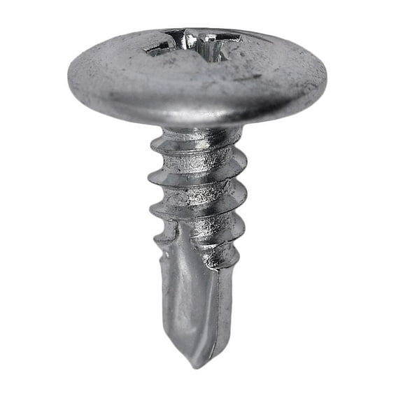 Auveco # 12095 #8 X 1/2" Phillips Washer Head Teks Tapping Screw - Zinc. Qty 50.