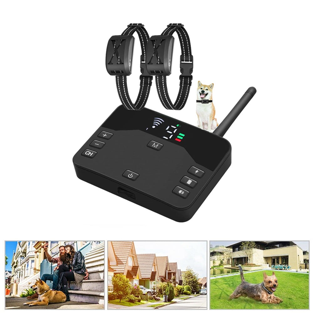 Wireless Dog Fence Training 2 in 1 System,Color screen displayElectric