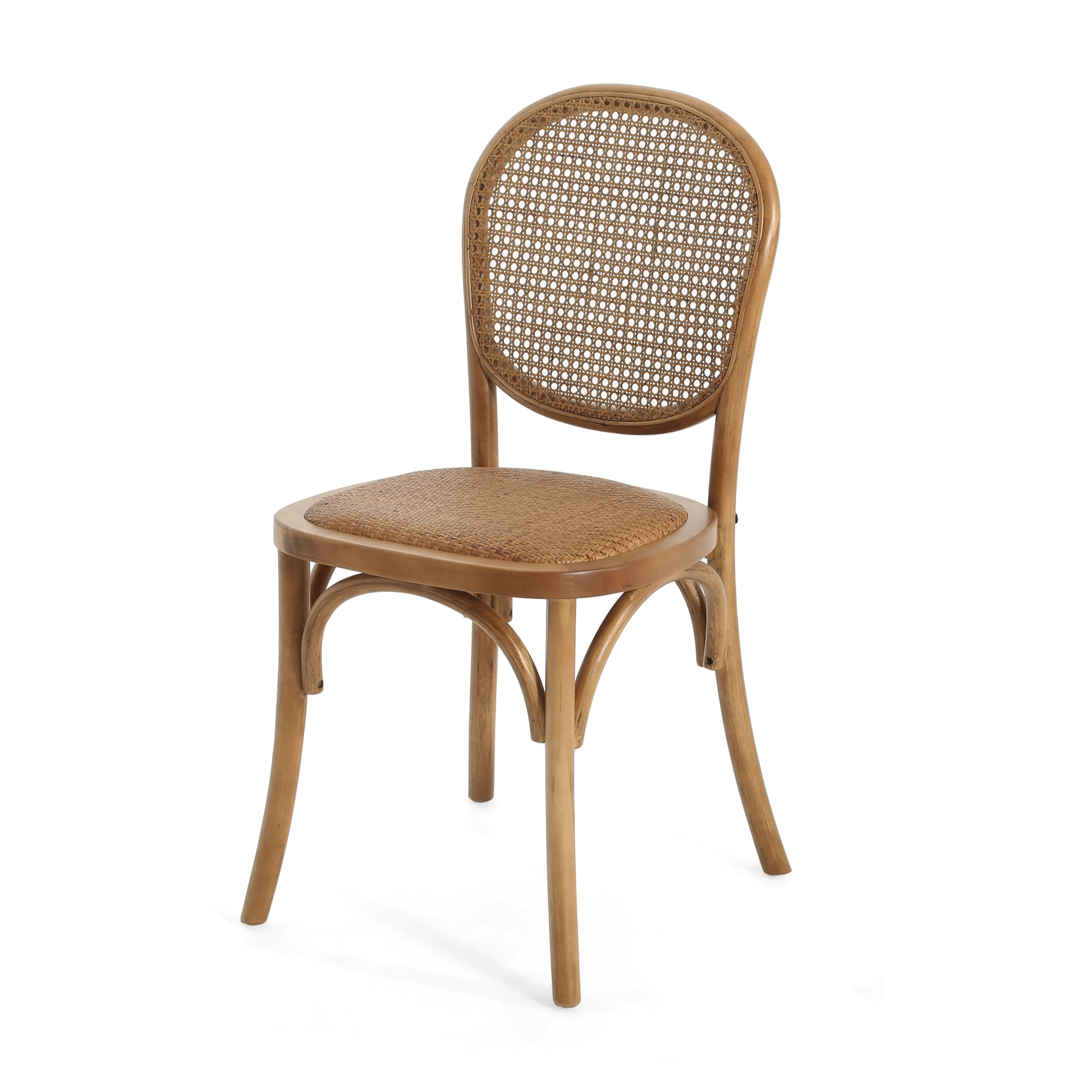 MAYEERTY Mid Century Modern Solid Wood Dining Chairs (Set of 2) - With Armrests for Vanity/Living Room