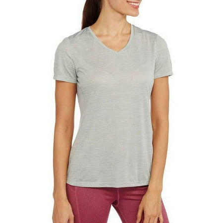 Danskin Ladies V-neck Performance Tee