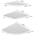 thumbnail image 2 of Corner Wall Shelf Wooden Corner Floating Shelves Corner Storage Shelves, 2 of 7