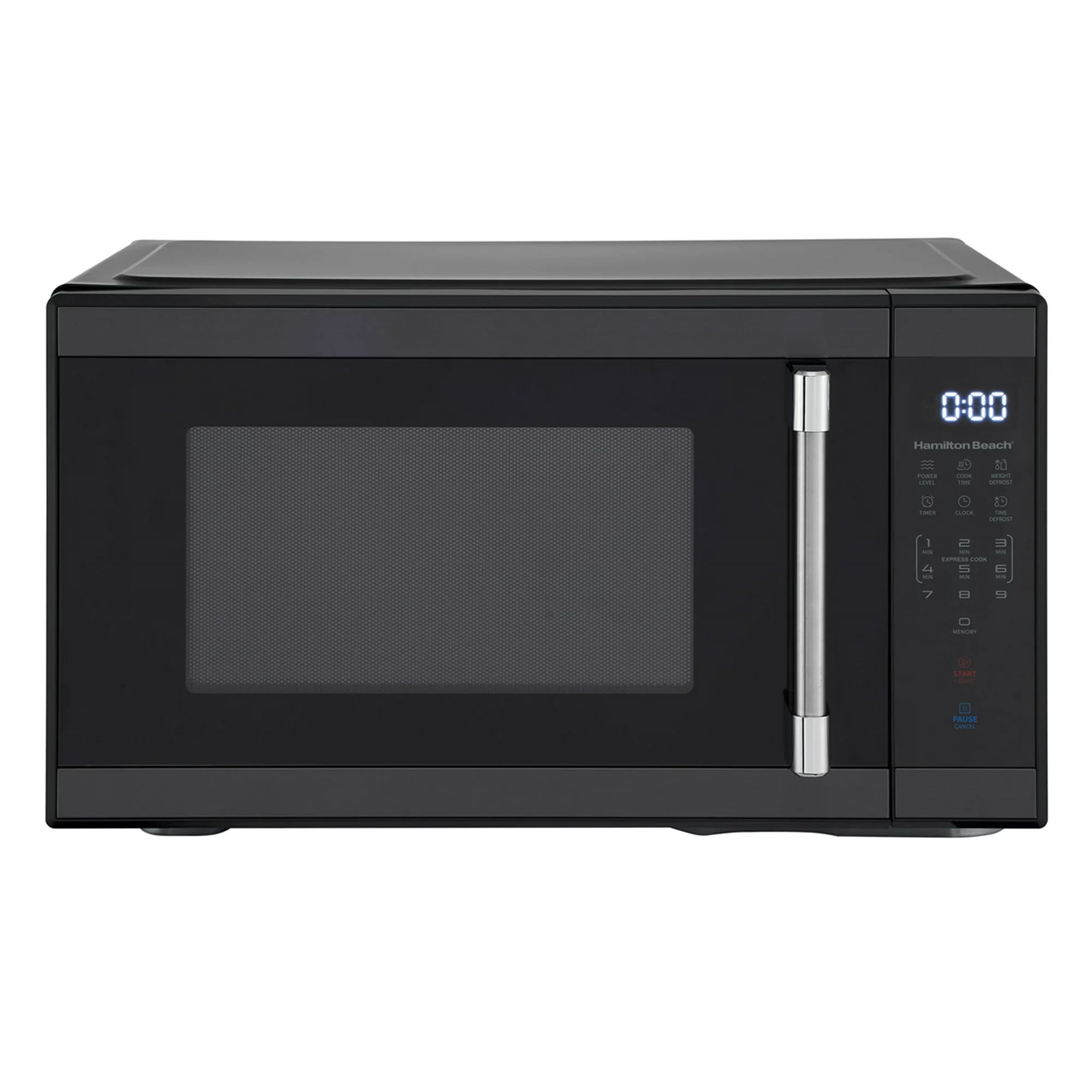 Mid Size Microwave Oven, 1000W, Black Stainless Steel,1.1 Cu. ft. 1000