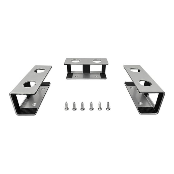 3Pcs under Desk Laptop Mount Brackets Stand Set Tray Shelf Storage Organizer