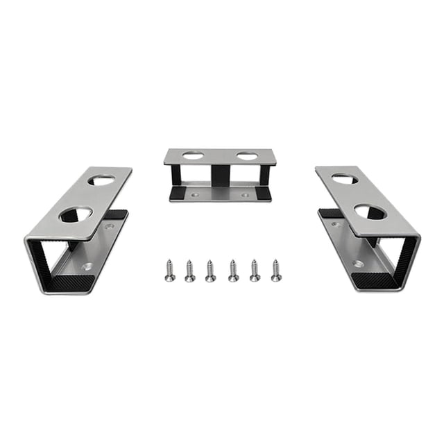 3x soportes de montaje para computadora portátil debajo del escritorio juego de soportes soporte para computadora portátil almohadillas de protección Plata Baoblaze Soporte para computadora portátil debajo del escritorio