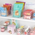 thumbnail image 7 of primebox Plastic Food Storage 4 Pack Clear Container Bin with Handles for Organizing Kitchen, Pantry, Refrigerator, Freezer, Pantry, Cabinet, Closet, Bathroom. 10”x4”x5”, 7 of 7