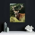 thumbnail image 4 of COMIO Canvas Wall art Animal art Deer picture Bathroom Photo Wall decoration Wildlife pictures Home decor Deer wall art Canvas photo panel Canvas print Living room Bedroom Office Wall art, 4 of 4