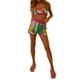 thumbnail image 4 of Txlixc Traje de dos piezas para mujeres, chaleco de punto impreso sin mangas con tirantes y pantalones cortos elásticos Txlixc moda, 4 of 9