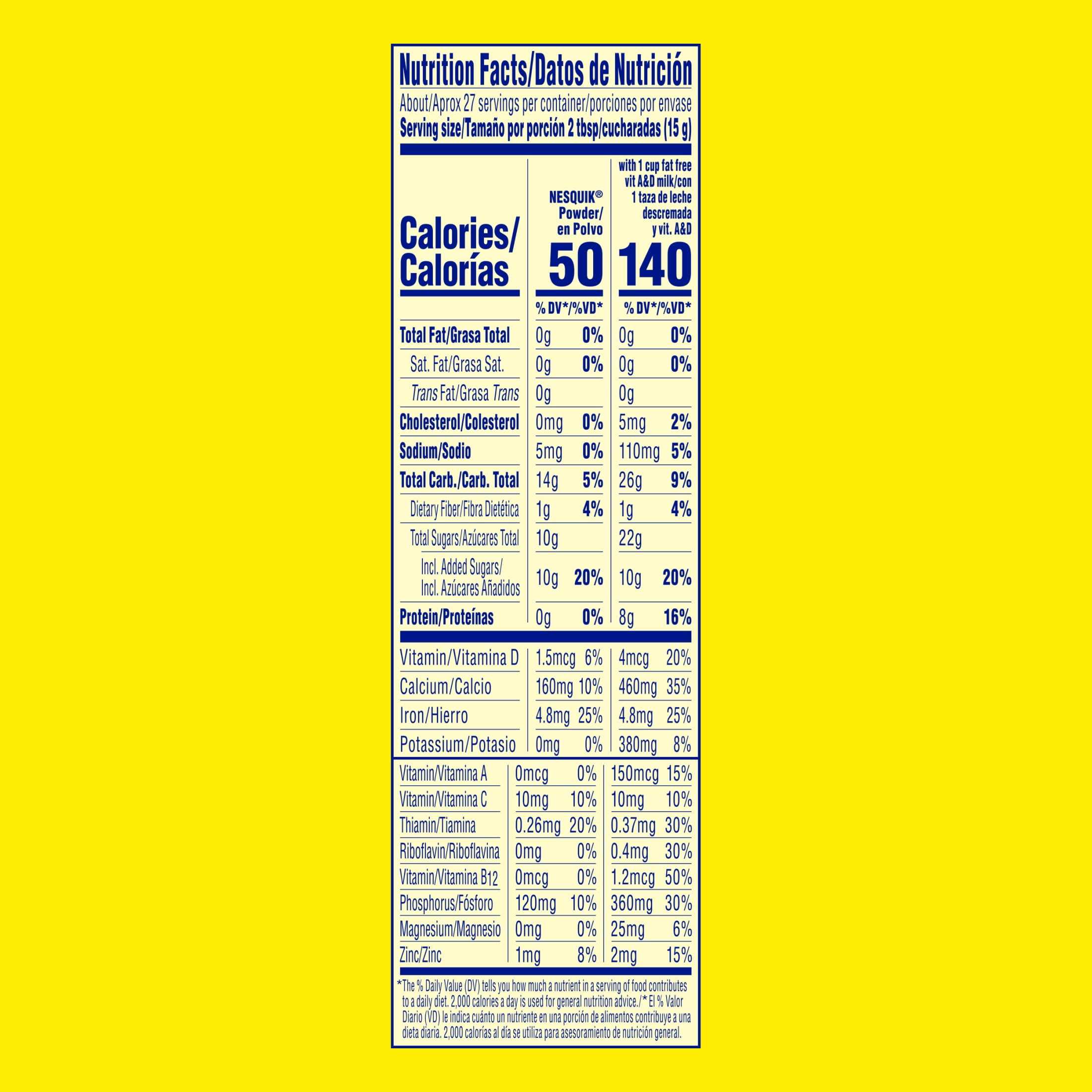 Nestle Nesquik Strawberry Flavor Powder Drink Mix, 14.1 oz