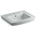 thumbnail image 4 of Kohler 2358-1-7 24 in. Rectangular Pedestal Bathroom Sink - Black, 4 of 6