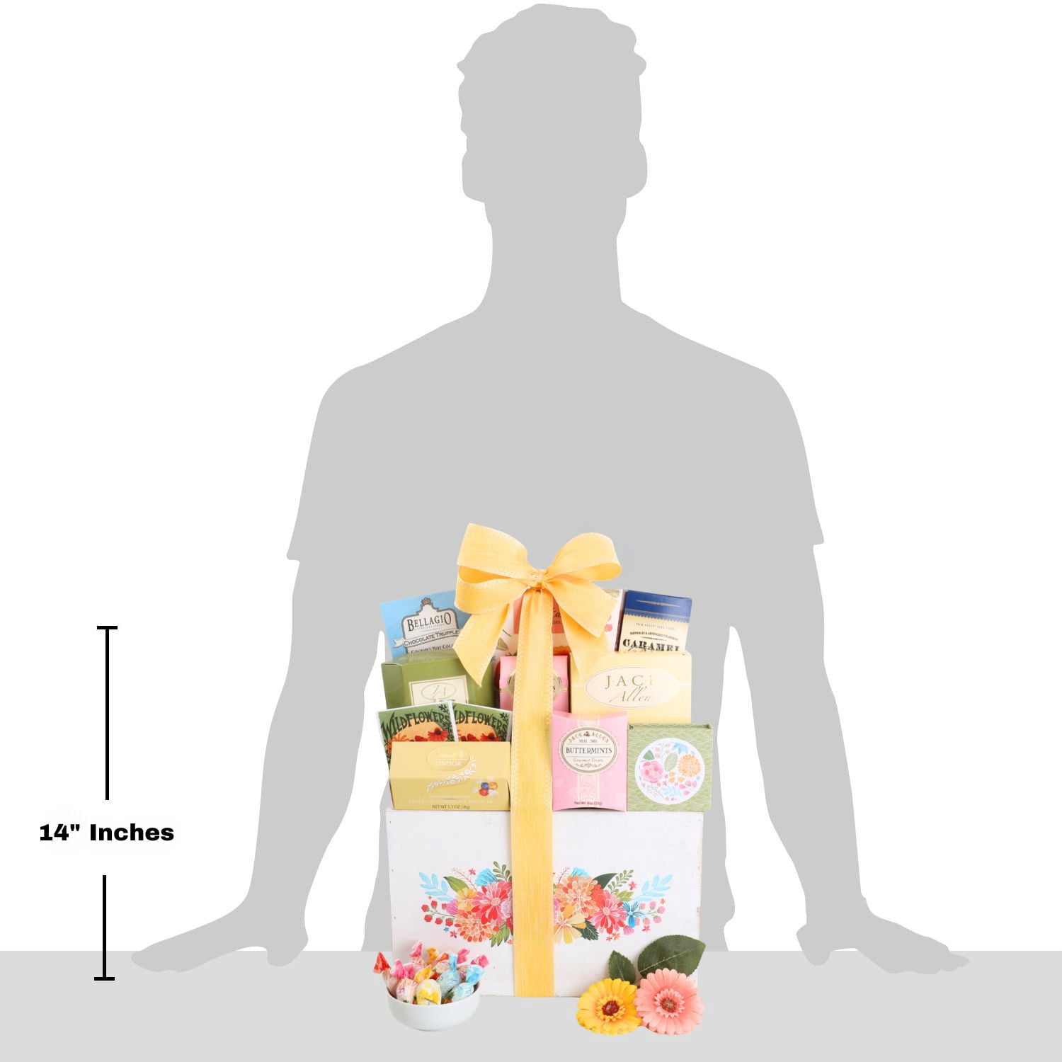 Alder Creek Gift Baskets Full Bloom Sweet Treats Basket (10 pieces)