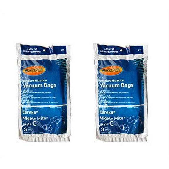 EnviroCare 6 Compatible with Eureka C Allergy Mighty Mite Canister Commercial Vacuum Cleaner Bag