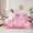 Pink F, variant on Feelyou Pink Letter Z Twin Bedding Sets 7pcs, Fairy Princess, Bowknot Comforter Set