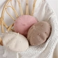 thumbnail image 5 of Aunavey Baby Girls Pearl Beret Hats Sweet Woolen Beanie Caps Spring Winter Party Accessories 2-6Y, 5 of 6