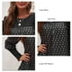 thumbnail image 4 of Camisa de mujer Blusa de manga larga con estampado de lunares y volantes cómoda para otoño invierno, 4 of 5