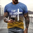 thumbnail image 2 of Bjutir T-Shirts for Men Fashion Casual Short Sleeve Pullover T Shirt Printed Top Light Blue 2Xl, 2 of 6
