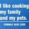 thumbnail image 3 of CafePress - Commas Save Lives T Shirt - Womens Football Shirt, 3 of 4