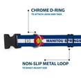 thumbnail image 5 of Buckle-Down Pet Collar, Dog Collar Plastic Buckle, Colorado Manitou Springs Flag Blue White Red Yellow, 15 to 24 Inches 1.0 Inch Wide, 5 of 8