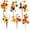 Orange B, variant on 6 Pack Artificial Maple Leaves Branches Fall Floral Picks Autumn Pumpkin Berry Twig Stem with Pinecone for Thanksgiving Harvest Day Decoration DIY Floral Arrangements