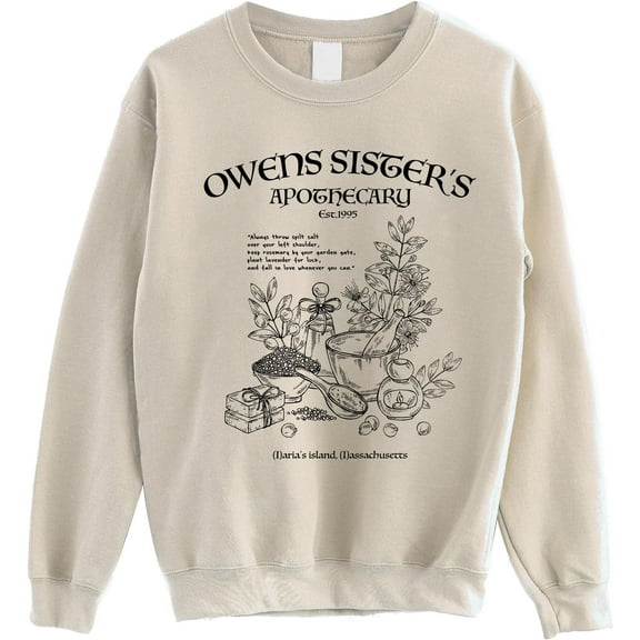 Owen Sisters Apothecary Sweatshirt - Magic Practical Basic Witch Halloween Sweater