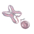 thumbnail image 2 of Conjunto de correa y arnés para perros Chaleco de entrenamiento reflectante para mascotas Correa ajustable para el cuello en el pecho TractionRose Red XS, 2 of 13