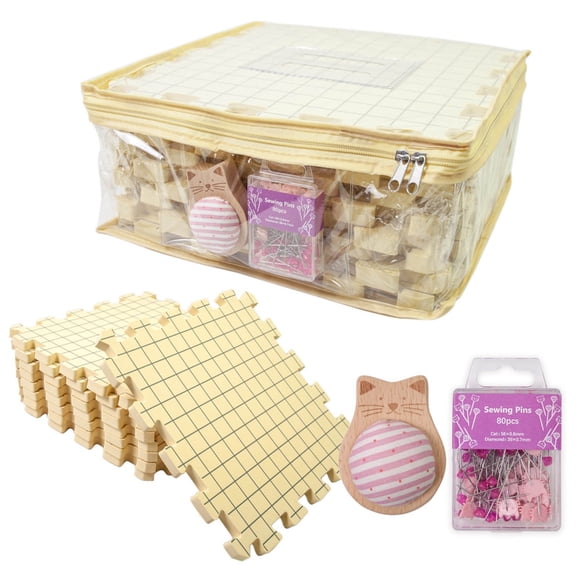 Connectable Knitting Stiffener Mats For Precise Crochet Blocking And Hassle unhindered Storage