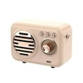 thumbnail image 3 of Vintage Bluetooth Speaker, Portable Hands-Free Mini Speaker, Outdoor Desktop Gift, Wireless Bluetooth Music Player with HiFi Sound, 3 of 4
