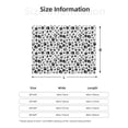 thumbnail image 5 of Rozeui Black Footprints for Flannel Blanket, Soft Fuzzy Plush King Blanket for Winter, Thick and Warm All-Season Bed Throw-40"x30", 5 of 6