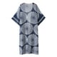 thumbnail image 4 of Mujeres Verano Vintage Cardigan Geometría Imprimir Kimono Beach Cover Up Bikini Outwear Azul Os Abanopi Cárdigan, 4 of 7