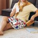 thumbnail image 5 of Balery Colorful Mushrooms (2) Pantalones cortos de pijama de punto de algodón para hombre con cinturilla y bolsillos-Medium, 5 of 6
