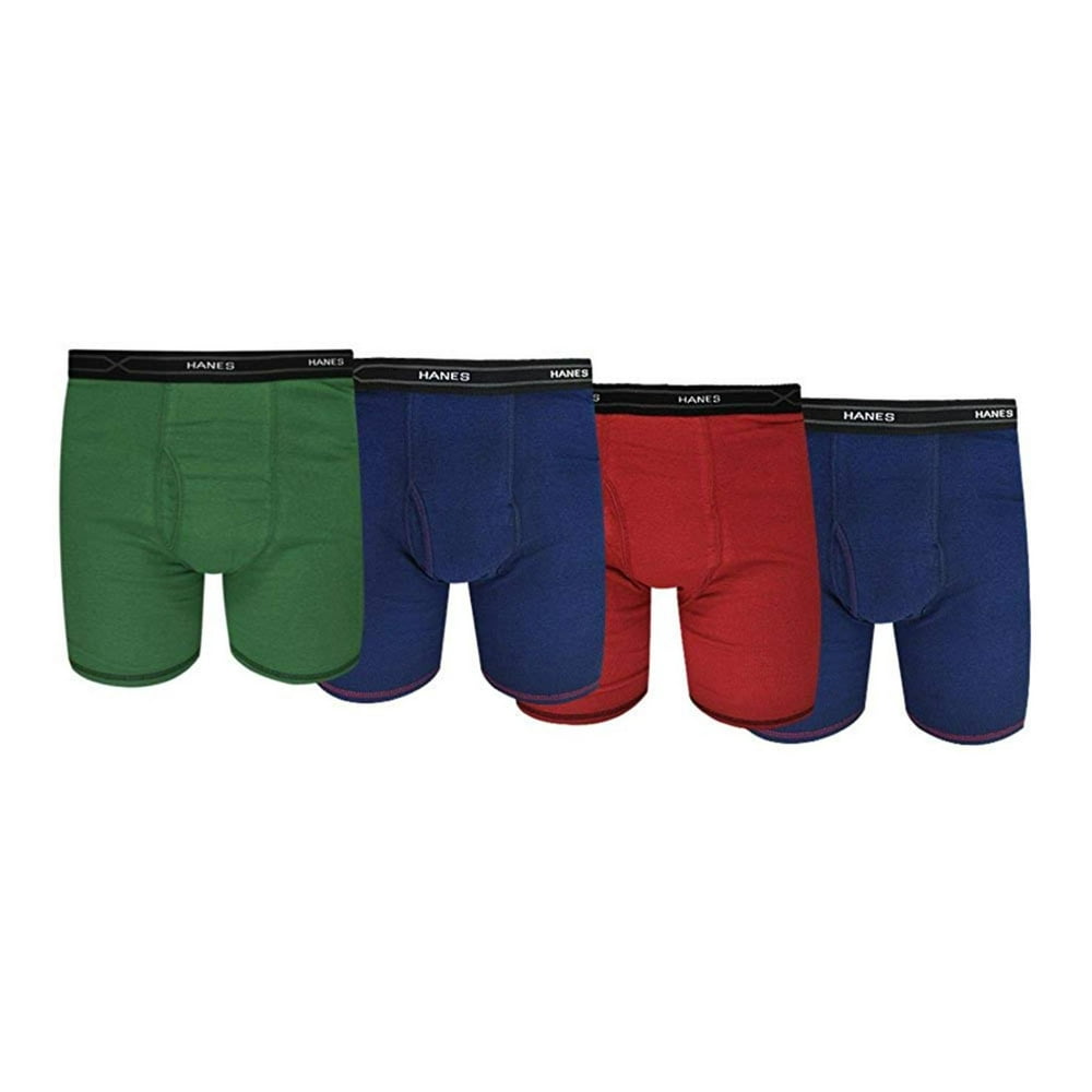 Hanes Comfort Cool Men`s 4 Pack X Temp Boxer Brief 973xt4 Xl Assorted 97 Cotton3 4455