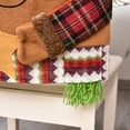 thumbnail image 5 of Funda navideña para silla Funda para silla para decoración de festival de hotel (Muñeco de nieve), 5 of 5