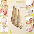 thumbnail image 2 of 5 PCS Vintage Musical Notes Baby Muslin Washcloths, Grunge Soft Absorbent Face Towel Burp Cloths Cotton Bath Wipes Infant Wash Cloth for Newborn Boys Girls, 2 of 6