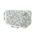 thumbnail image 3 of Unique Bargains 1 Pc Women Portable Little Flower Pattern Makeup Bag Blue, 3 of 5
