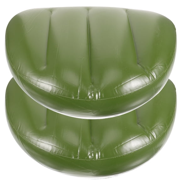 LEORX Fishing Seat Pad Green PVC for Outdoor Use Pressure Relief 2Pcs
