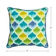 thumbnail image 2 of Greendale Home Fashions 17'' x 17'' Reversible Outdoor Throw Pillow, Set of 2, Caribbean, 2 of 5