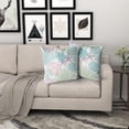 thumbnail image 3 of Ocean Coral Pillow Covers 20x20 Inch Nautical Coastal Throw Pillows Set of 2 Beach Seashell Starfish Pillow Case Soft Cotton Square Cushion Covers for Home Couch Sofa Patio Bedroom, Teal, 3 of 6