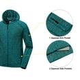 thumbnail image 6 of Men's Running Sport Track Hooded Jacket Full Zip Workout Athletic Fitness Jackets for Training Teal Green Heather XL, 6 of 7