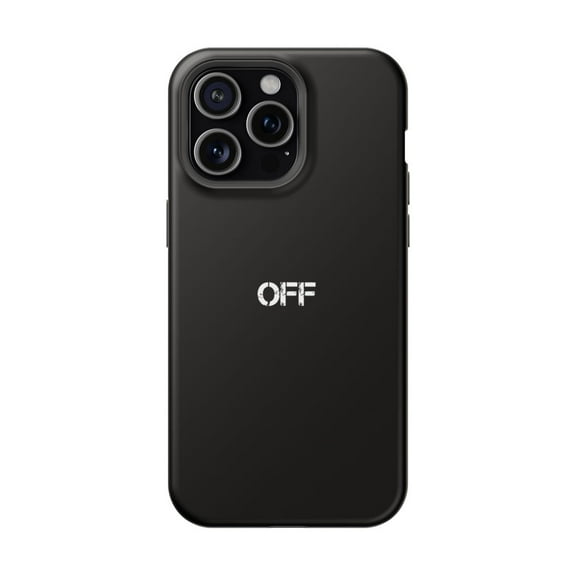 iPhone Magsafe Tough Case - Off Brand White Black Fashion Hypebeast Street - iPhone 15 Pro Max / Matte